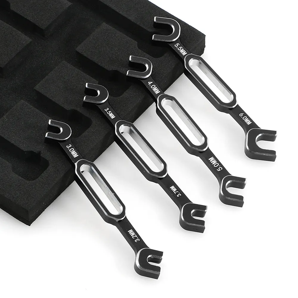 4本入りレンチ 3/3.2/3.5/3.7/4/5/5.5/6mm ターンバックルナット ボールエンドジョイントリムーバー RCカー ボートパーツ用ユニバーサルツール 4本入りレンチ 3/3.2/3.5/3.7/4/5/5.5/6mm ターンバックルナット ボールエンドジョイントリムーバー RCカー ボートパーツ用ユニバーサルツール