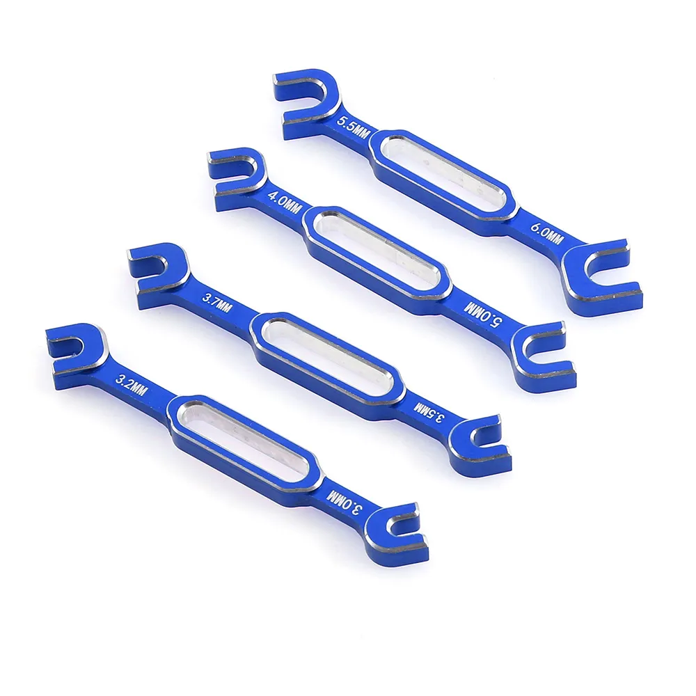 4本入りレンチ 3/3.2/3.5/3.7/4/5/5.5/6mm ターンバックルナット ボールエンドジョイントリムーバー RCカー ボートパーツ用ユニバーサルツール 4本入りレンチ 3/3.2/3.5/3.7/4/5/5.5/6mm ターンバックルナット ボールエンドジョイントリムーバー RCカー ボートパーツ用ユニバーサルツール