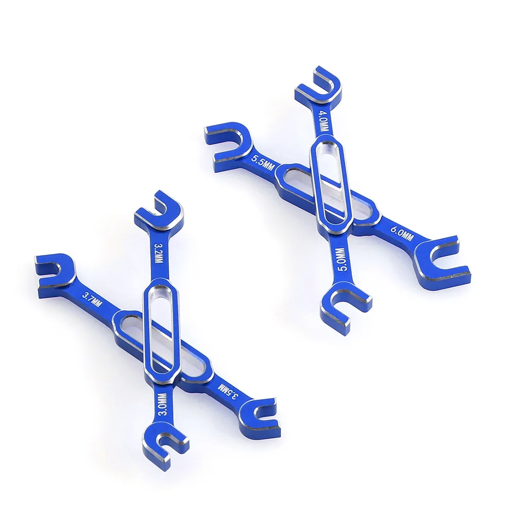 4本入りレンチ 3/3.2/3.5/3.7/4/5/5.5/6mm ターンバックルナット ボールエンドジョイントリムーバー RCカー ボートパーツ用ユニバーサルツール 4本入りレンチ 3/3.2/3.5/3.7/4/5/5.5/6mm ターンバックルナット ボールエンドジョイントリムーバー RCカー ボートパーツ用ユニバーサルツール