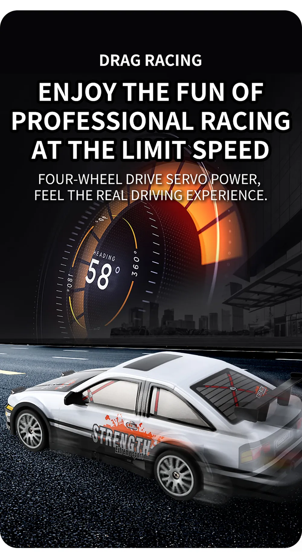 YL-102 YL-103 1/20 2.4G 4WD Drift RC Car On-Road Racing LED Light Vehicles Models RTR Toys Kids Childrens Gift