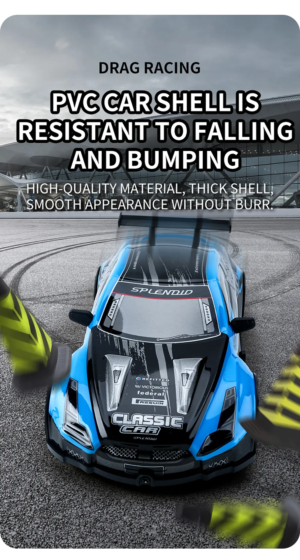 YL-102 YL-103 1/20 2.4G 4WD Drift RC Car On-Road Racing LED Light Vehicles Models RTR Toys Kids Childrens Gift