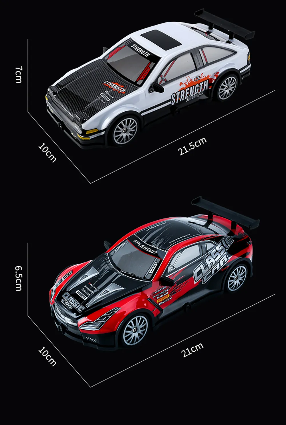 YL-102 YL-103 1/20 2.4G 4WD Drift RC Car On-Road Racing LED Light Vehicles Models RTR Toys Kids Childrens Gift