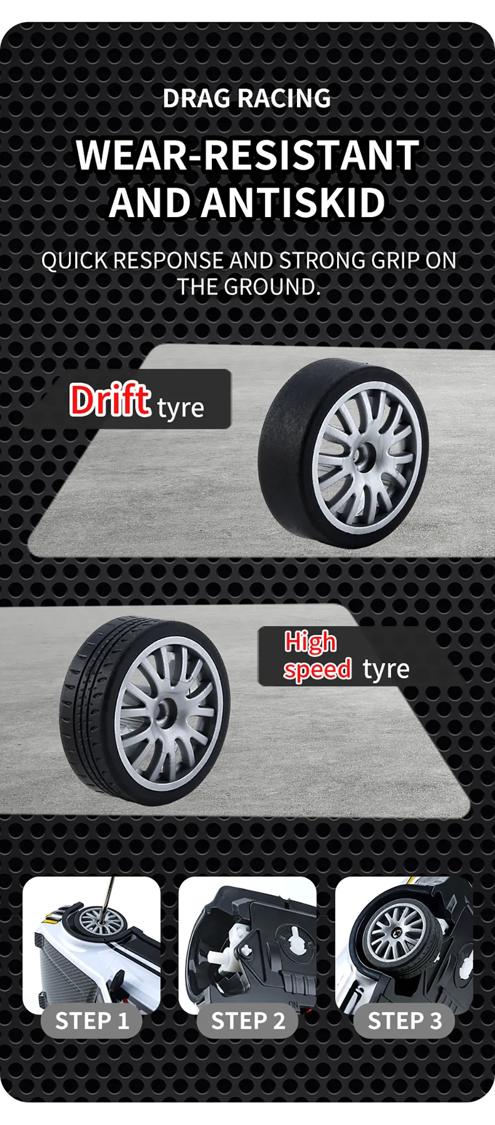 YL-102 YL-103 1/20 2.4G 4WD Drift RC Car On-Road Racing LED Light Vehicles Models RTR Toys Kids Childrens Gift