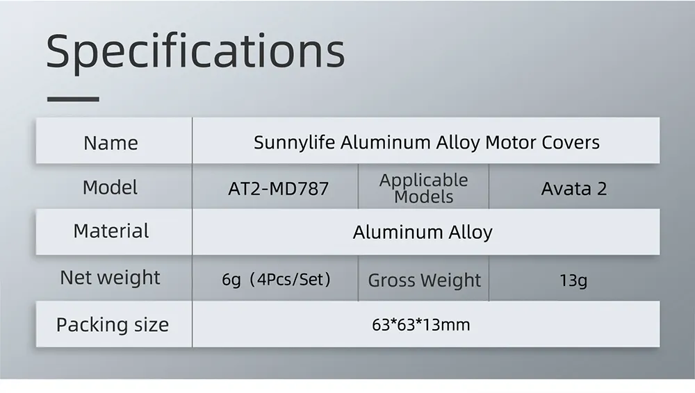 Motor Dustproof Cover Aluminum Alloy Protection Cover for DJI Avata 2 Motor Dustproof Cover Aluminum Alloy Protection Cover for DJI Avata 2