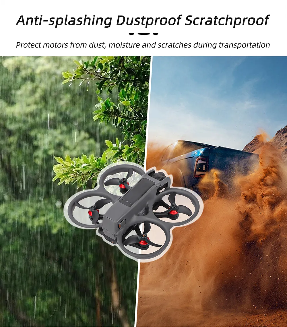 Motor Dustproof Cover Aluminum Alloy Protection Cover for DJI Avata 2 Motor Dustproof Cover Aluminum Alloy Protection Cover for DJI Avata 2