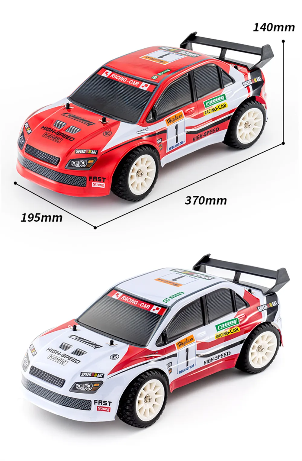 SY SY1201 1/12 2.4G 4WD EVO RC Car w/ Gyro Drift Rally Vehicle Models Full Proportional Control