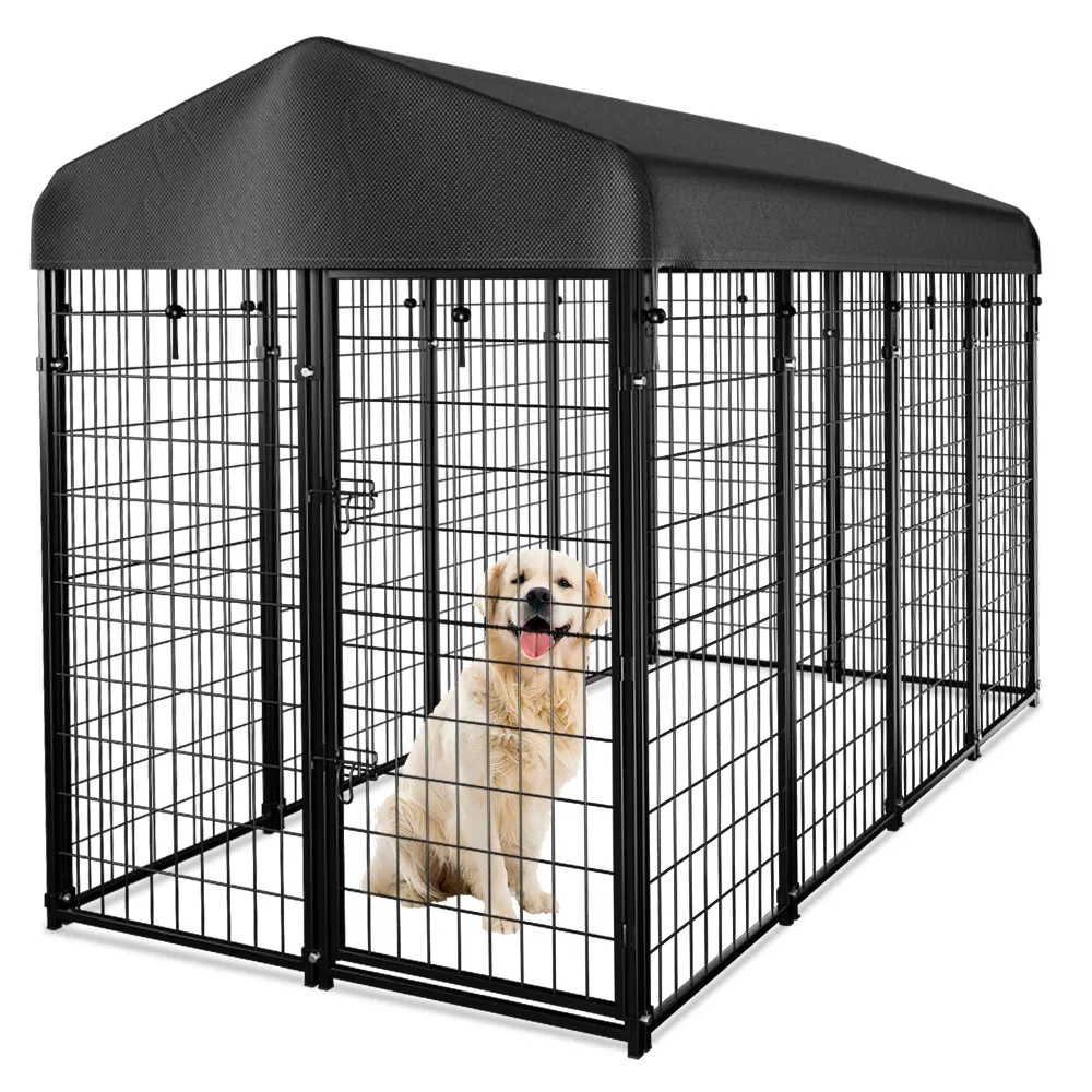 PawGiant 特大 大型犬用ケージ 屋外 紫外線カット 犬用プレイペン ハウス フェンス ペットクレート US