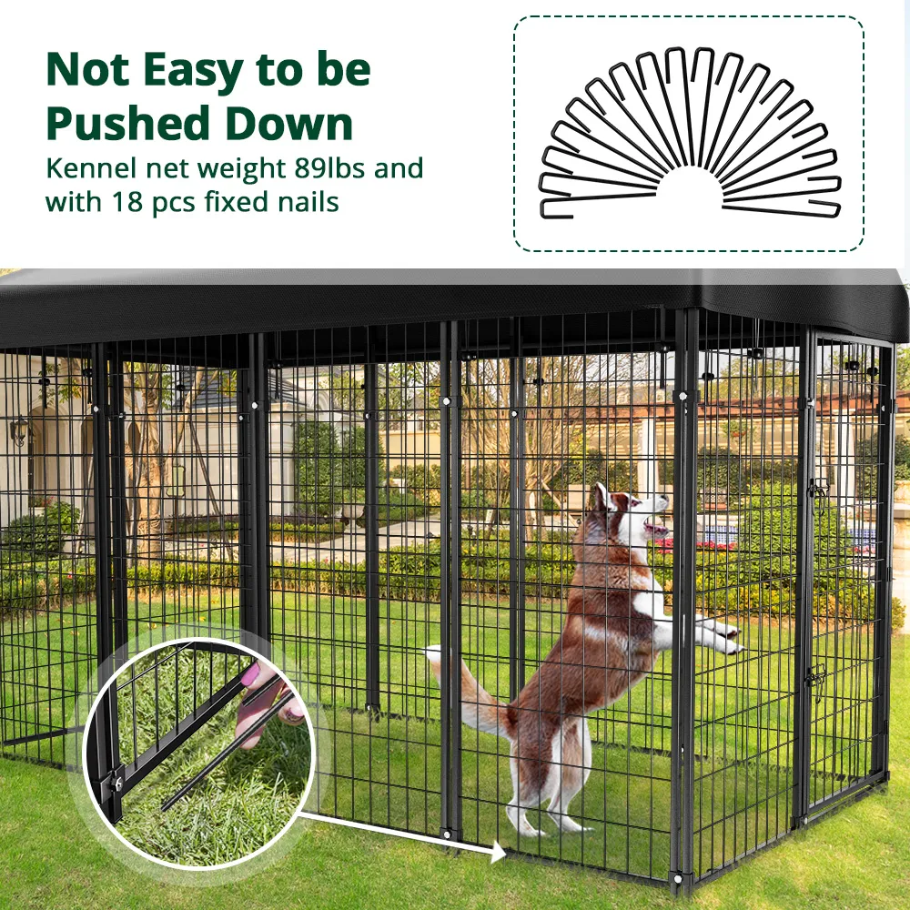 PawGiant 特大 大型犬用ケージ 屋外 紫外線カット 犬用プレイペン ハウス フェンス ペットクレート US
