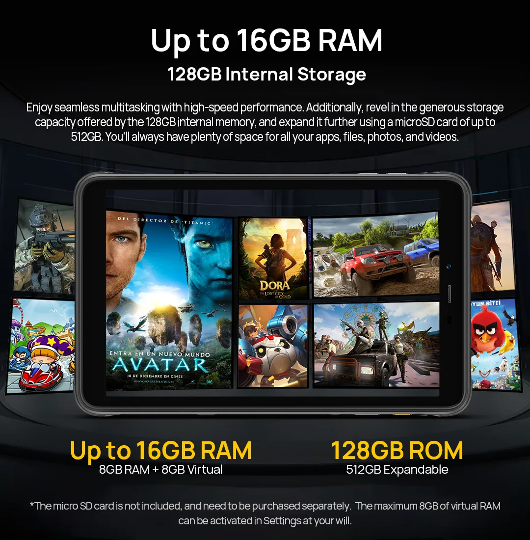 Ulefone Armor Pad Pro Mediatek MT8788 Octa Core 8GB+8GB RAM Expansion 128GB ROM Android 13 IP68 IP69K Rugged Tablet Ulefone Armor Pad Pro Mediatek MT8788 Octa Core 8GB+8GB RAM Expansion 128GB ROM Android 13 IP68 IP69K Rugged Tablet