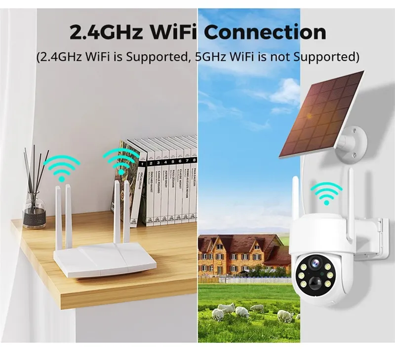Hiseeu WTD714 4MP 2K HD Solar PTZ WiFi Security Camera PIR Motion Detection Color Night Vision Two-Way Audio IP66 Waterproof CCTV Surveillance Cameras iCSee APP