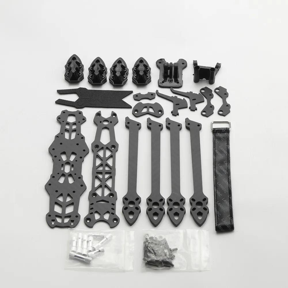 Mark4 8 Inch 375mm Wheelbase 5mm Arm 3K Carbon Fiber Frame Kit for DIY Long Range FPV RC Racing Drone