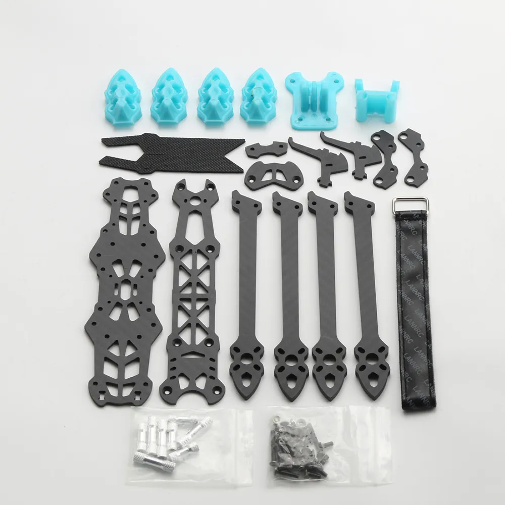 Mark4 8 Inch 375mm Wheelbase 5mm Arm 3K Carbon Fiber Frame Kit for DIY Long Range FPV RC Racing Drone