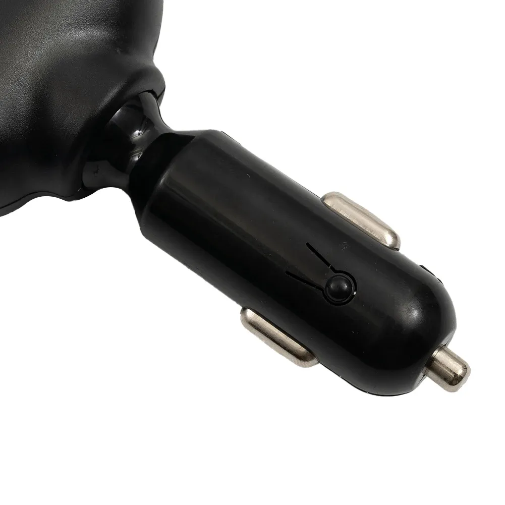 120W QC3.0 Car Charger 12V/24V Dual USB Power Adapter Fast Charging Car Lighter Socket with Blue LED Digital
