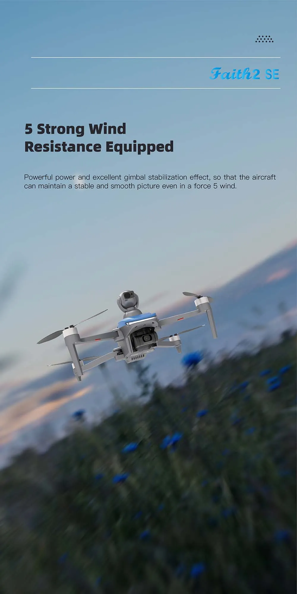 C-FLY Faith 2 SE DF809G GPS 5.8G 3KM FPV with 4K Camera 3-Axis Brushless Gimbal 540° 2-Axis Obstacle Avoidance Foldable RC Drone Quadcopter RTF C-FLY Faith 2 SE DF809G GPS 5.8G 3KM FPV with 4K Camera 3-Axis Brushless Gimbal 540° 2-Axis Obstacle Avoidance Foldable RC Drone Quadcopter RTF