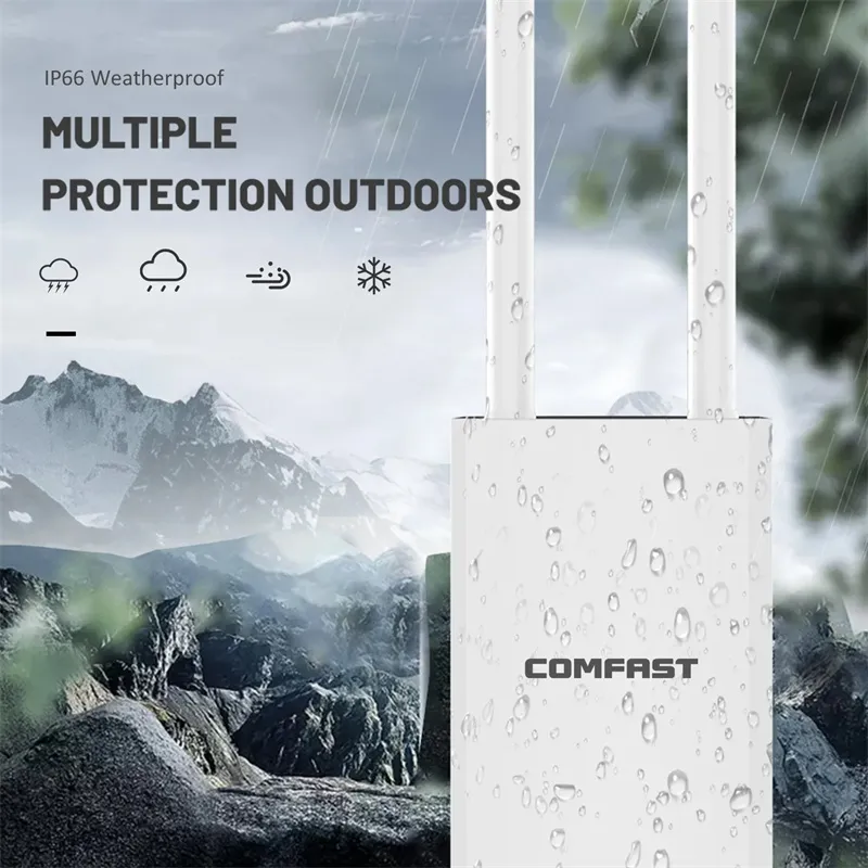 Comfast 1200Mbps Wireless Wifi Repeater Outdoor 2.4&5.8Ghz High Power Waterproof Street Extender Wifi Router Antenna AP Comfast 1200Mbps Wireless Wifi Repeater Outdoor 2.4&5.8Ghz High Power Waterproof Street Extender Wifi Router Antenna AP