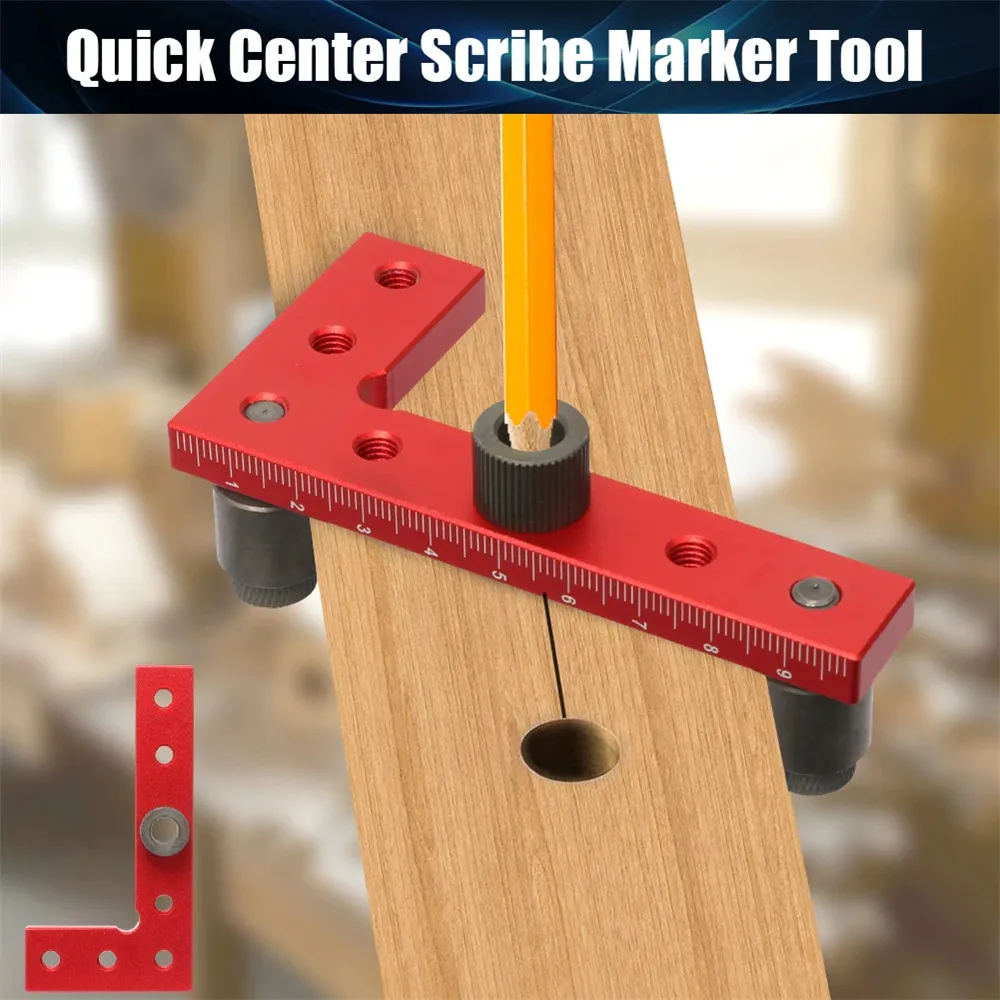 2-10mm Dowel Jig Square Center Finder Woodworking Tools Drill Guide for Straight Holes Self Centering Line Scriber 2-10mm Dowel Jig Square Center Finder Woodworking Tools Drill Guide for Straight Holes Self Centering Line Scriber