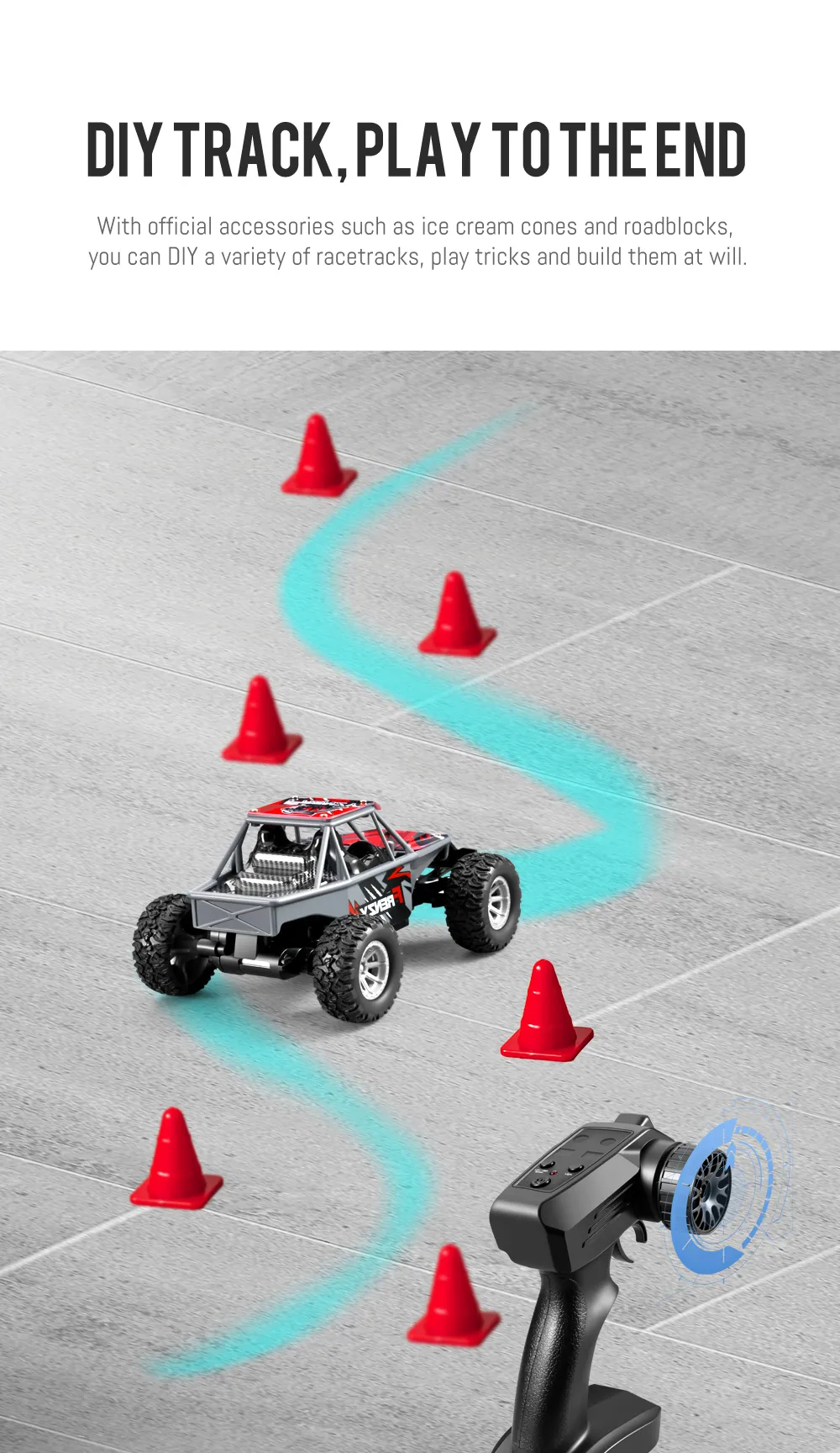 S803 RTR 1/32 2,4G RWD Mini RC Auto Full Scale LED Licht Offroad High Speed Dual Speed Modus Fahrzeuge Modell Kinder Kinderspielzeug