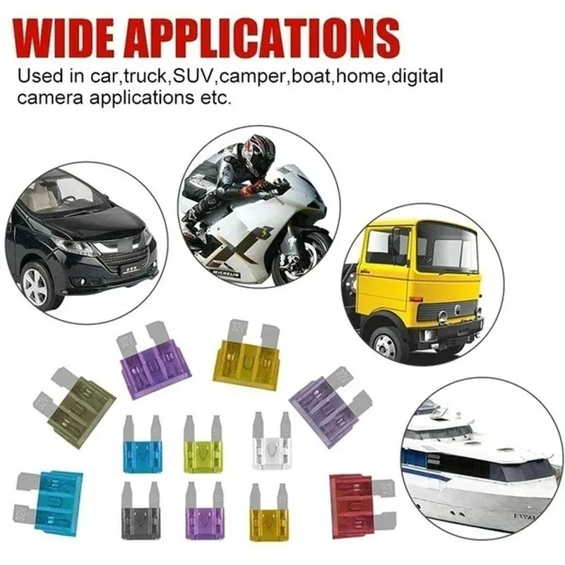 272pcs Automotive Car Fuses Kit Auto Blade Fuse Assortment Set Standard/Mini/Low Profile for Boat Truck SUV