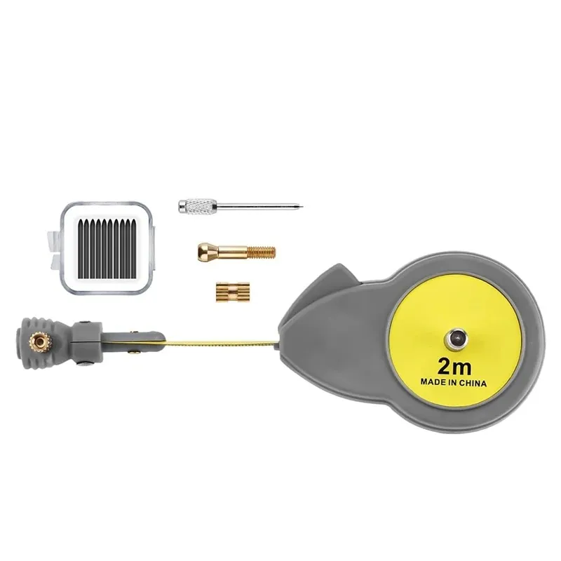 2m/6.56ft Rotape Tape Measure Compass with 10 Pencil Leads Measure Beam Compass for Drawing Circles and Lines 2m/6.56ft Rotape Tape Measure Compass with 10 Pencil Leads Measure Beam Compass for Drawing Circles and Lines