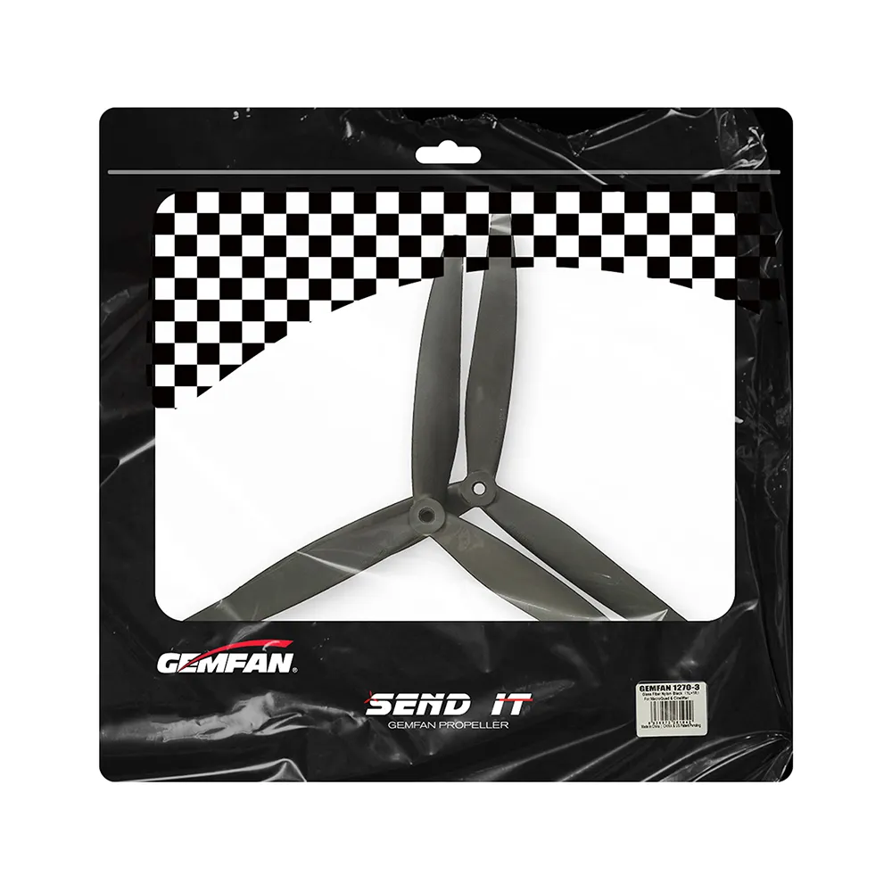 2 Pairs Gemfan 1270 Cinelifter 12 Inch 3-Blade Glass Fiber Propeller for FPV Racing RC Drone