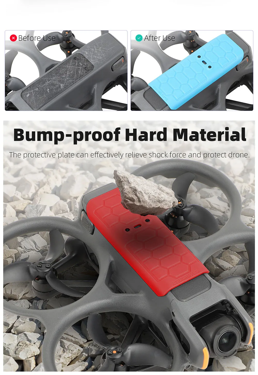 Sunnylife Propeller Protective Guard Cover Protector & Body Protective Plate Combo for DJI AVATA 2