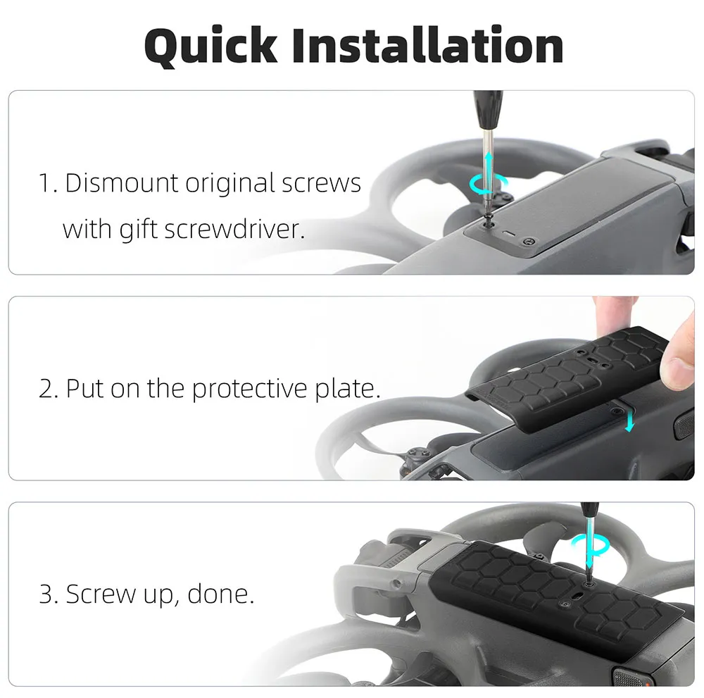 Sunnylife Propeller Protective Guard Cover Protector & Body Protective Plate Combo for DJI AVATA 2