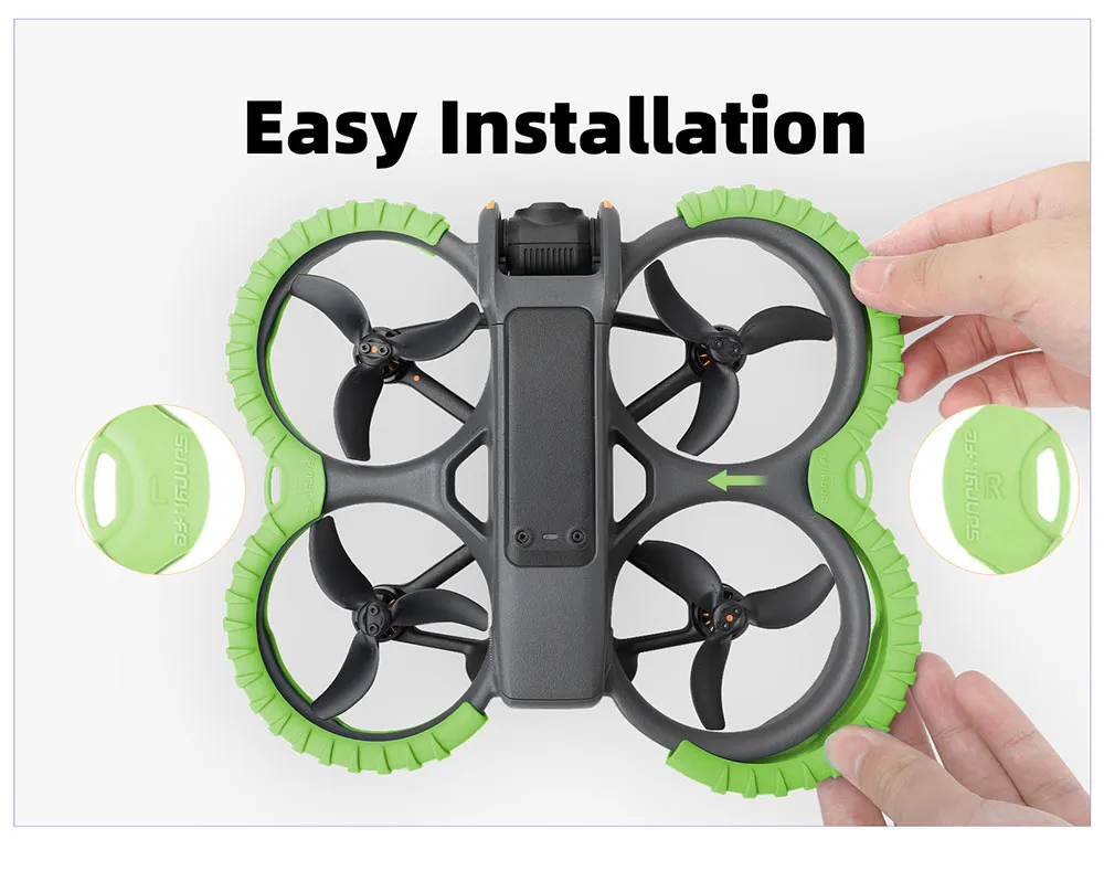 Sunnylife Propeller Protective Guard Cover Protector & Body Protective Plate Combo for DJI AVATA 2