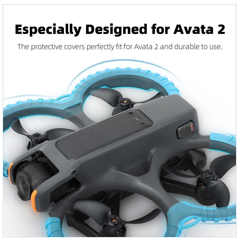 Sunnylife Propeller Protective Guard Cover Protector & Body Protective Plate Combo for DJI AVATA 2