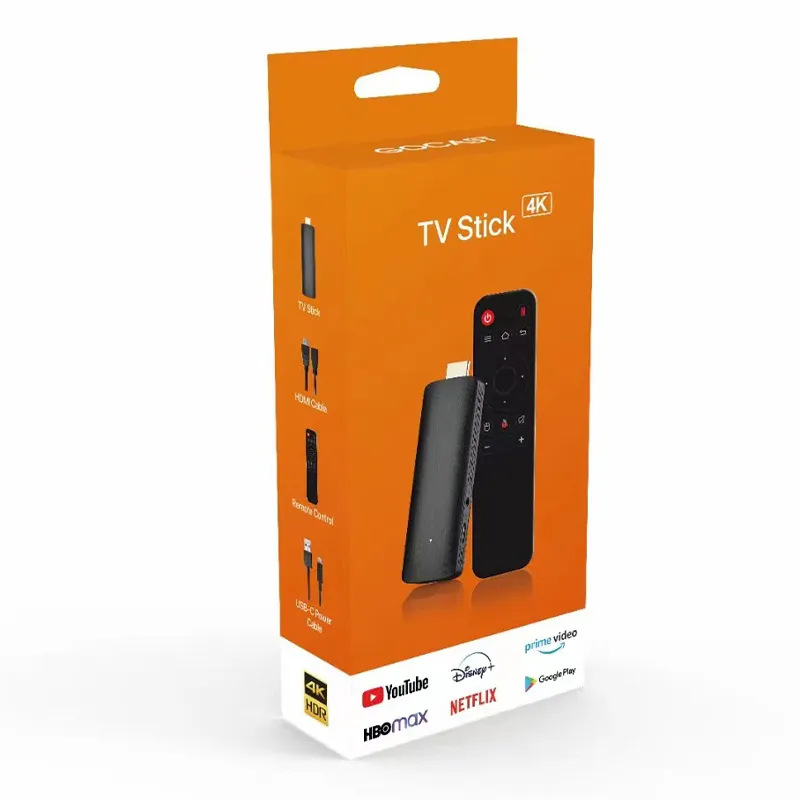 TV Stick D6 Android 10 Allwinner H313 4K 1080P WiFi 6 2.4/5.8G Smart TV Sticks para Google YouTube NETFLIX Network Media Player