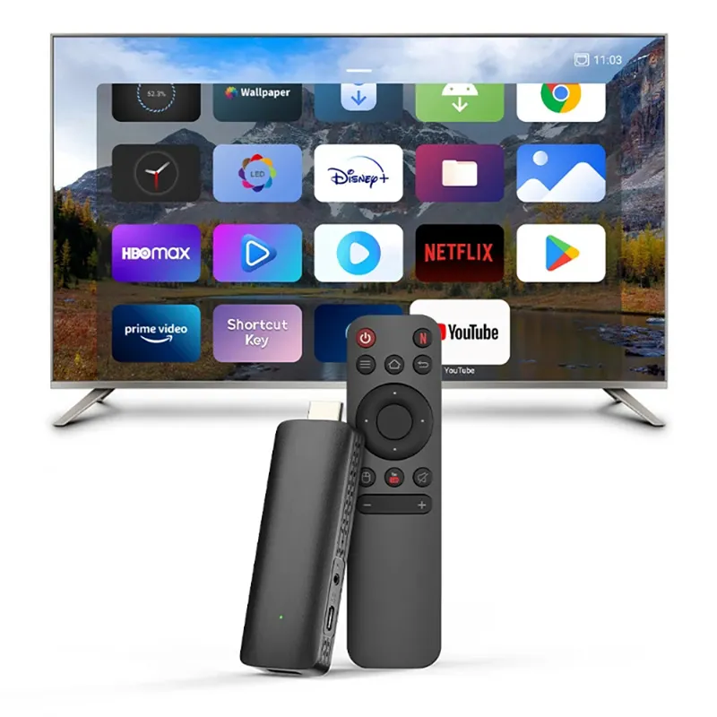 TV Stick D6 Android 10 Allwinner H313 4K 1080P WiFi 6 2.4/5.8G Smart TV Sticks para Google YouTube NETFLIX Network Media Player