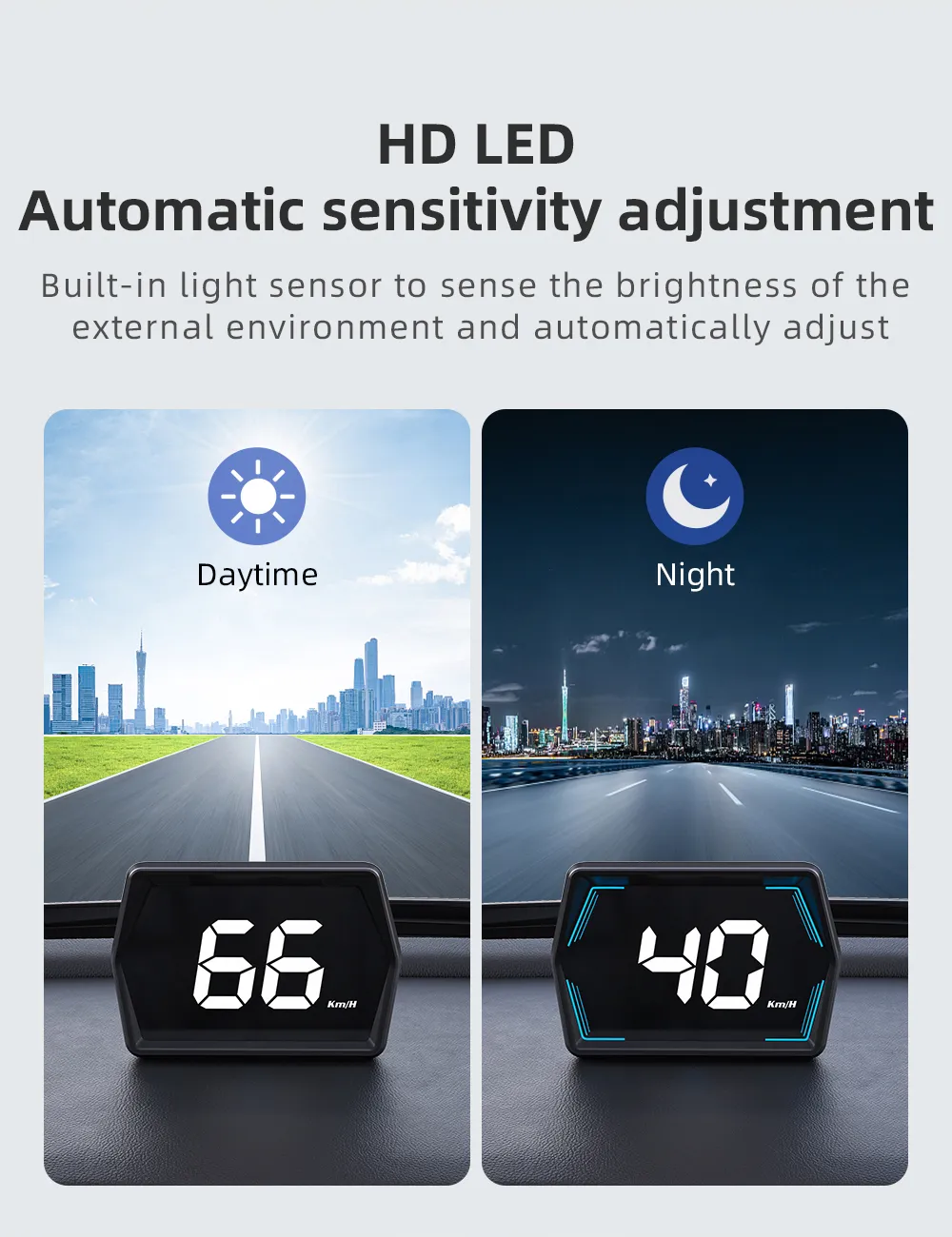 G20 Car Universal Hud Head-Up Display Beidou GPS Vehicle Speedometer High-Definition Head-Up Instrument Gongying speed unit switch