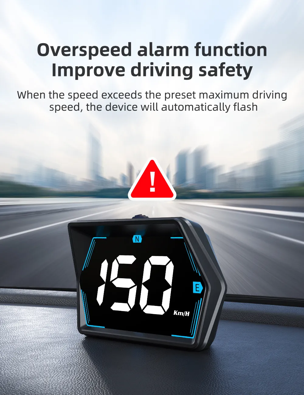 G20 Car Universal Hud Head-Up Display Beidou GPS Vehicle Speedometer High-Definition Head-Up Instrument Gongying speed unit switch
