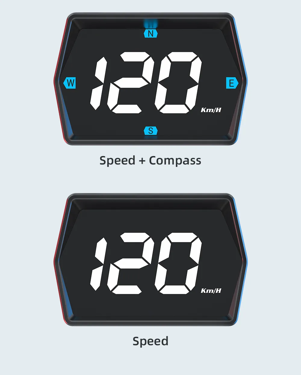 G20 Car Universal Hud Head-Up Display Beidou GPS Vehicle Speedometer High-Definition Head-Up Instrument Gongying speed unit switch