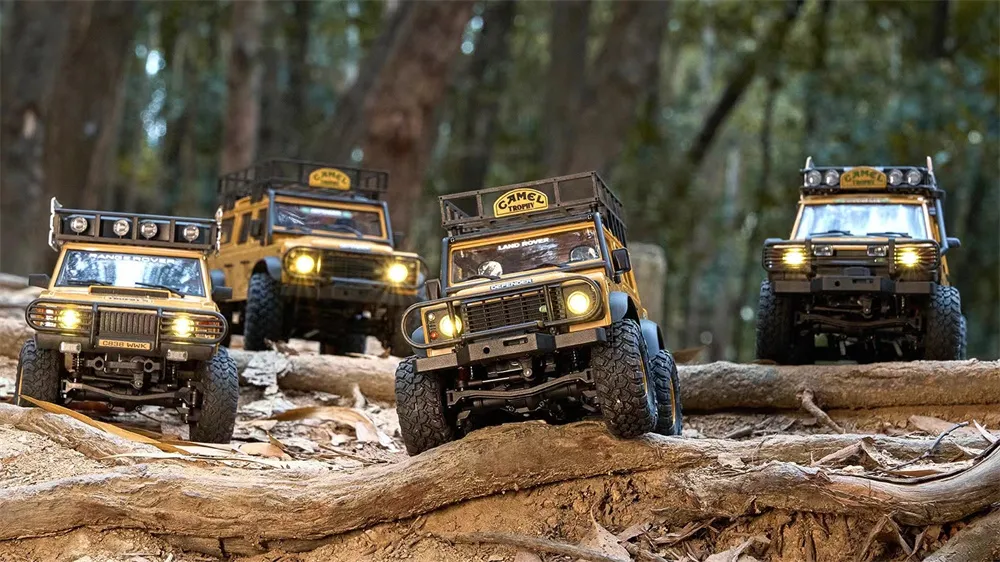 FMS FCX24M RTR 1/24 2.4G 4WD RC Car for Land Rover Camel Trophy Edition Rock Crawler Off-Road Climbing Truck Two Speed LED Lights Vehicles Models Oil Filled Shocks Toys FMS FCX24M RTR 1/24 2.4G 4WD RC Car for Land Rover Camel Trophy Edition Rock Crawler Off-Road Climbing Truck Two Speed LED Lights Vehicles Models Oil Filled Shocks Toys