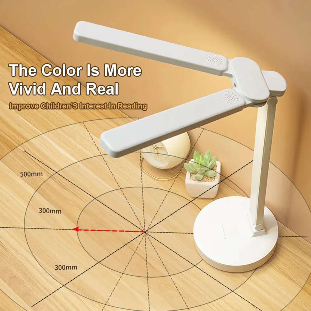 LED Desk Lamp Eye-friendly USB Rechargeable 4000mAh Table Lamp Student Dormitory Reading Lamp Bedroom Lamp