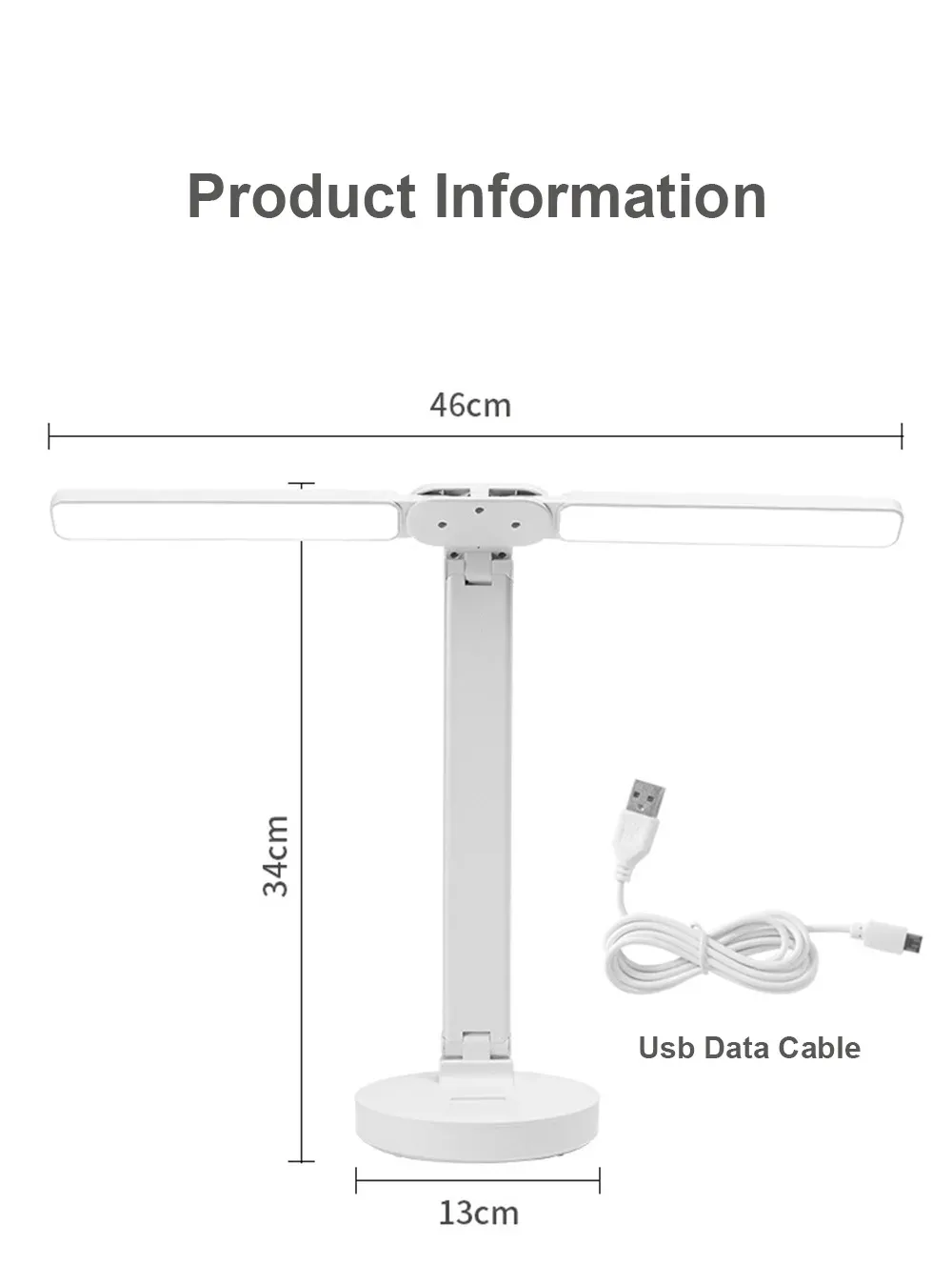 LED Desk Lamp Eye-friendly USB Rechargeable 4000mAh Table Lamp Student Dormitory Reading Lamp Bedroom Lamp