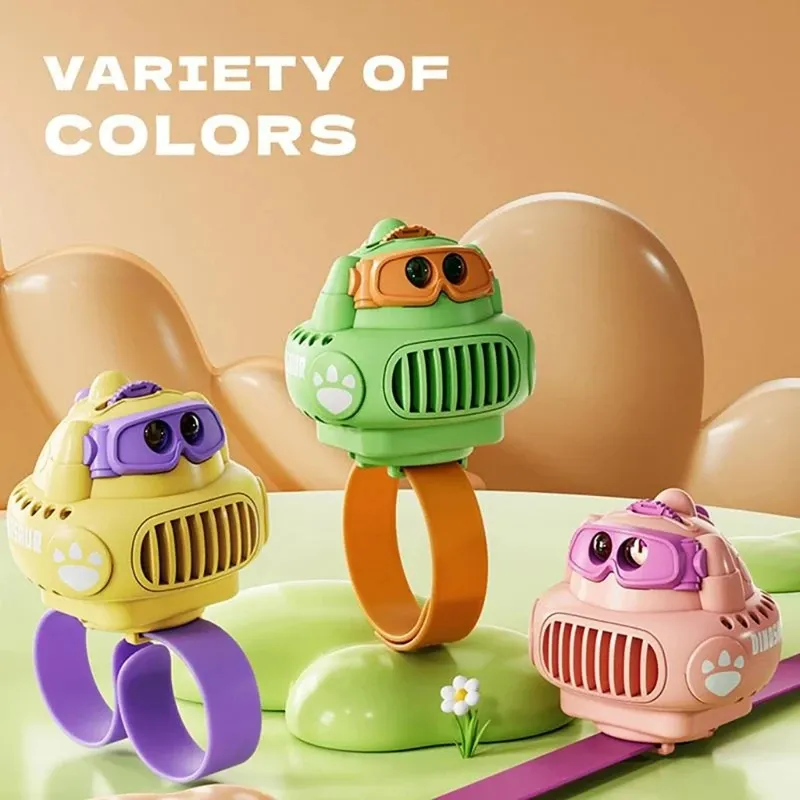 Dinosaur Projection Watch Fan Mini Portable Cartoon Handheld Fan USB Rechargeable Cooler Fan Dinosaur Projection Watch Fan Mini Portable Cartoon Handheld Fan USB Rechargeable Cooler Fan