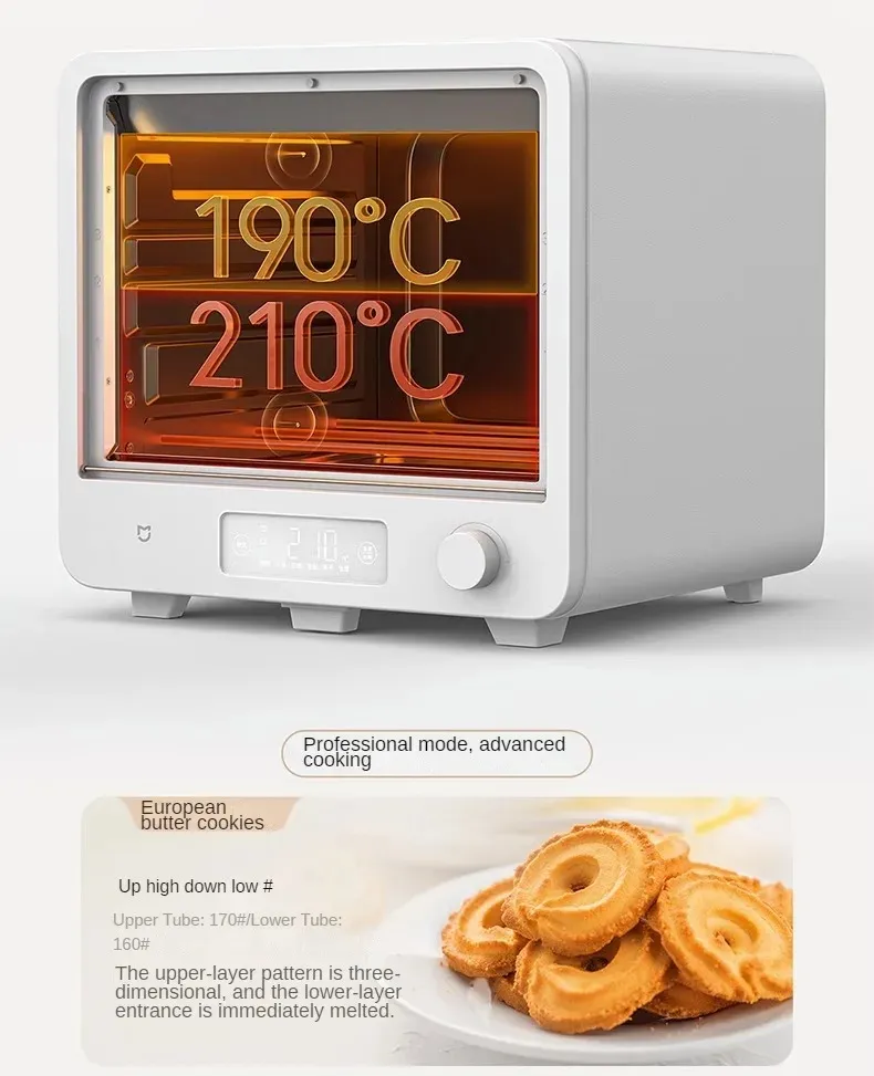 XIAOMI Mijia Smart Electric Oven 40L Intelligent PlD Temperature Control 6 Roasting Tubes Double Glass Door 220V XIAOMI Mijia Smart Electric Oven 40L Intelligent PlD Temperature Control 6 Roasting Tubes Double Glass Door 220V