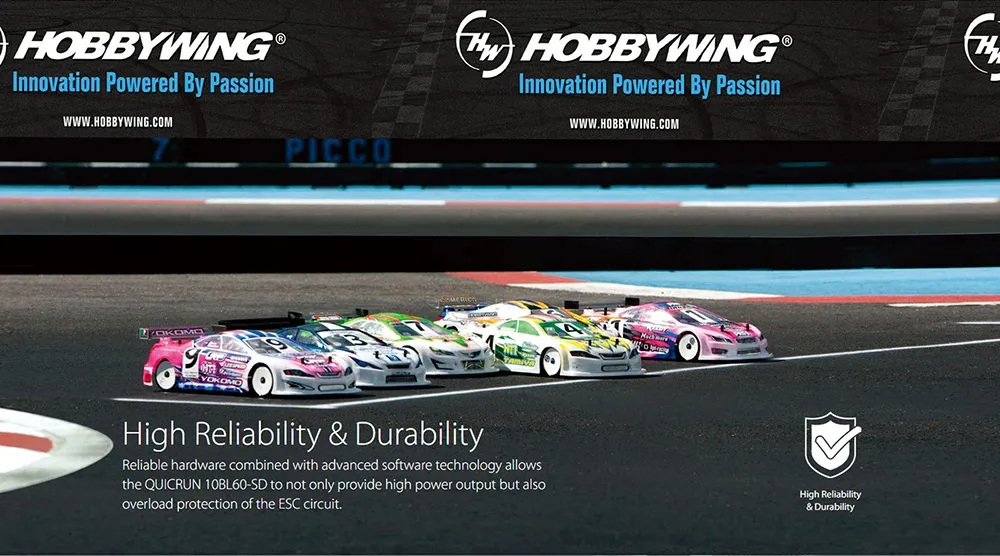 Hobbywing センサー付きブラシレス 10BL120 G2 ESC+Rocket 540 V3 モーターコンボ 1/10 ドリフト RCカーパーツ用