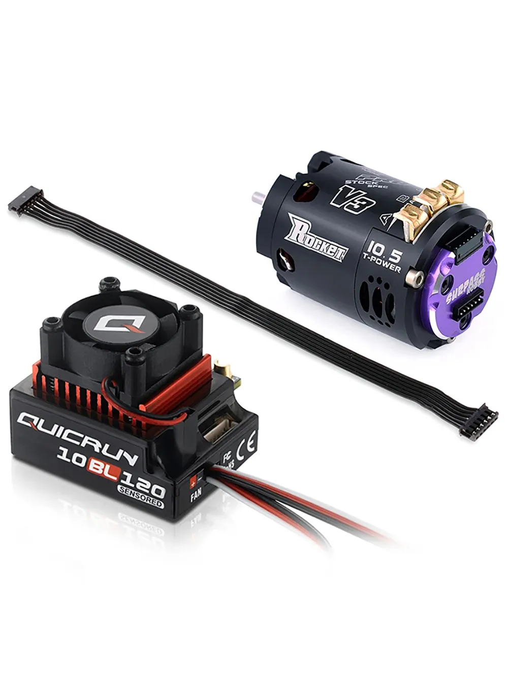 Hobbywing センサー付きブラシレス 10BL120 G2 ESC+Rocket 540 V3 モーターコンボ 1/10 ドリフト RCカーパーツ用