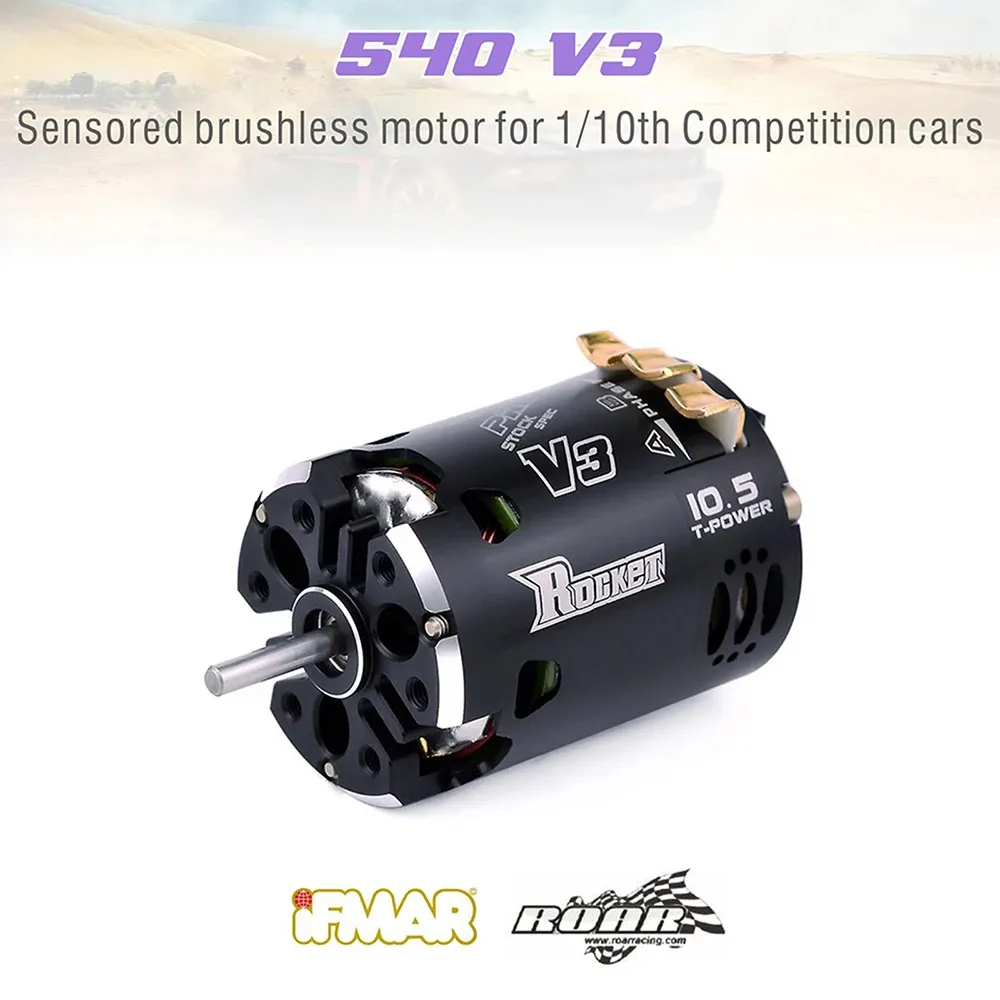 Hobbywing センサー付きブラシレス 10BL120 G2 ESC+Rocket 540 V3 モーターコンボ 1/10 ドリフト RCカーパーツ用