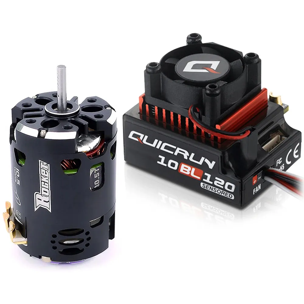 Hobbywing センサー付きブラシレス 10BL120 G2 ESC+Rocket 540 V3 モーターコンボ 1/10 ドリフト RCカーパーツ用