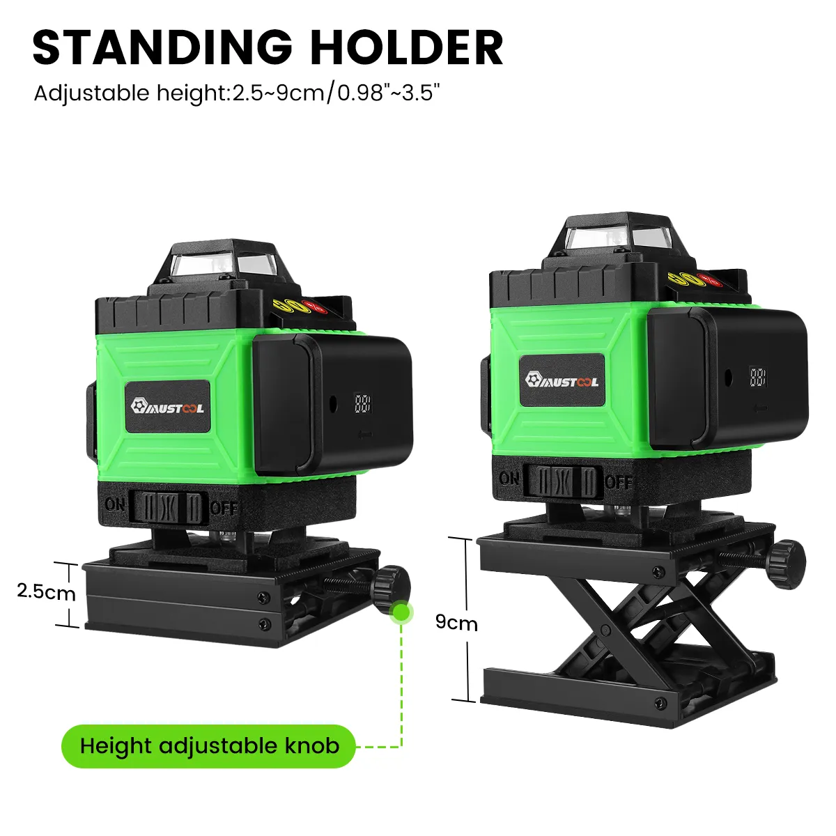 MUSTOOL 4D 16 Line Green Laser Level IP54 Self-Leveling 4000mAh Battery Touch Screen for Indoor/Outdoor Construction MUSTOOL 4D 16 Line Green Laser Level IP54 Self-Leveling 4000mAh Battery Touch Screen for Indoor/Outdoor Construction
