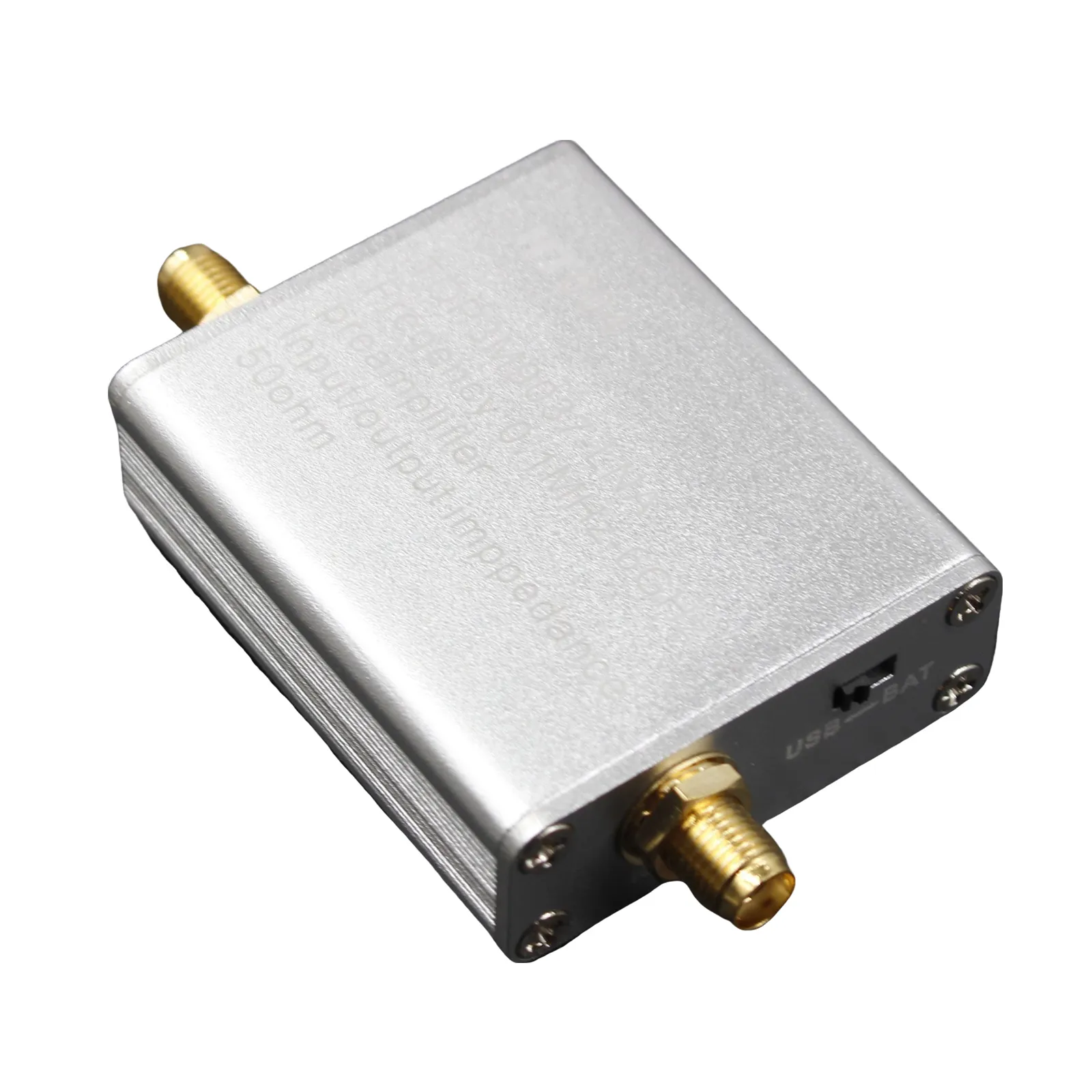 HT004 Full Band Amplifier Preamplifier 100k-6GHz 20dB Gain 5V Ultra-Low Noise 50 Ohm SMA Connector USB Type-C HT004 Full Band Amplifier Preamplifier 100k-6GHz 20dB Gain 5V Ultra-Low Noise 50 Ohm SMA Connector USB Type-C