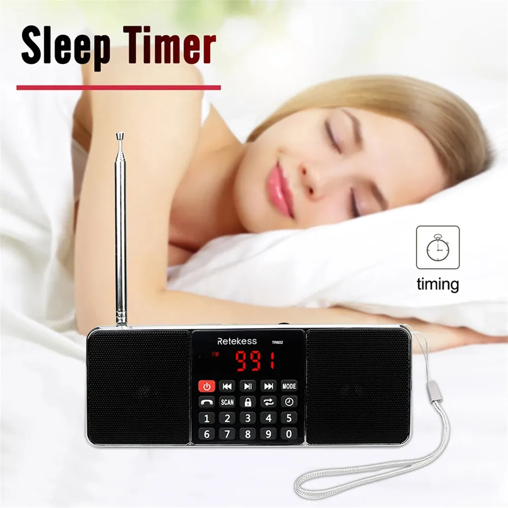 TR602 Portable Radio AM FM Receiver Bluetooth Speaker MP3 Player Rechargeable Battery AUX Input Telescopic Antenna TR602 Portable Radio AM FM Receiver Bluetooth Speaker MP3 Player Rechargeable Battery AUX Input Telescopic Antenna