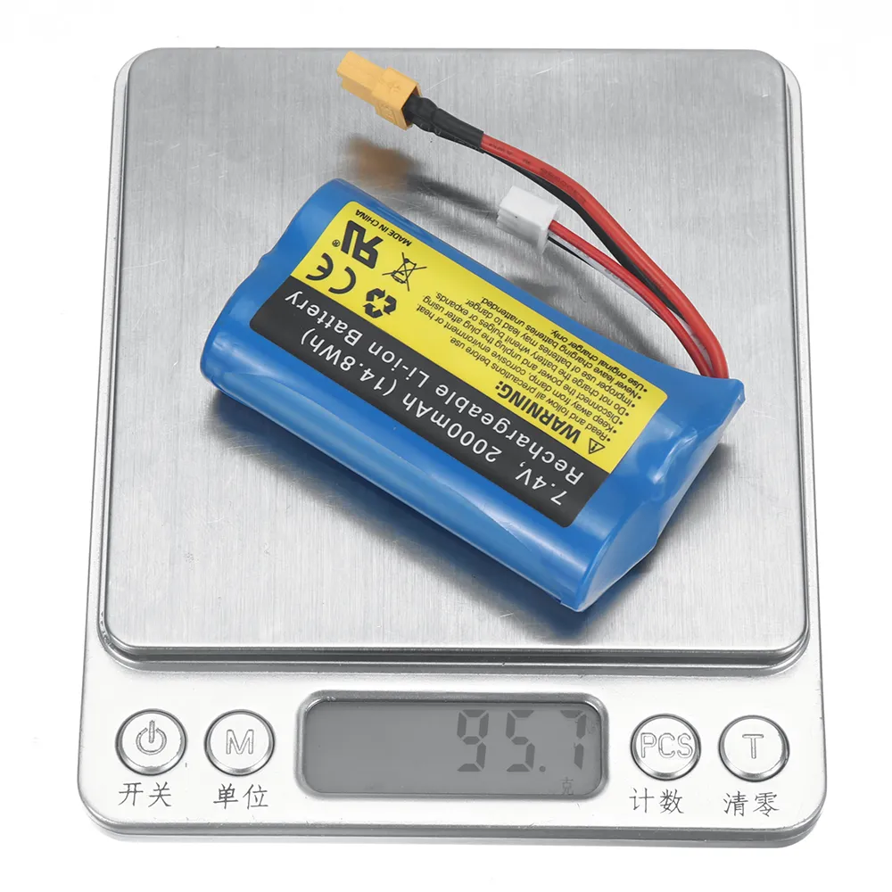 UDIRC UDI023/UDI023PRO INKFISH Jet RC Boat Parts 7.4V 2000mAh 14.8Wh 2s XT30 Plug Li-ion Battery Vehicles Models Accessories UDI023-33