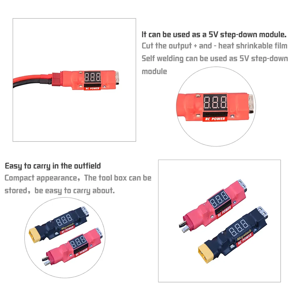 Mayatech 3 in 1 Lipo Battery Discharge Tester USB Discharge Indicator 2S-6S 5V Step-Down Module Mayatech 3 in 1 Lipo Battery Discharge Tester USB Discharge Indicator 2S-6S 5V Step-Down Module