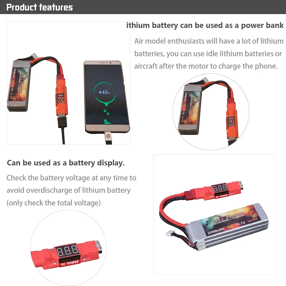 Mayatech 3 in 1 Lipo Battery Discharge Tester USB Discharge Indicator 2S-6S 5V Step-Down Module Mayatech 3 in 1 Lipo Battery Discharge Tester USB Discharge Indicator 2S-6S 5V Step-Down Module