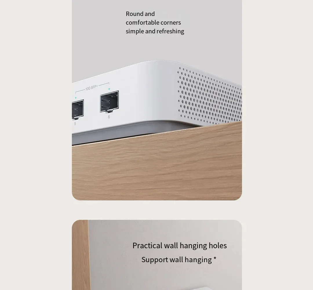 Xiaomi Mi 10 Gigabit Ethernet Switch 10000Mbps Network Switches VLAN Ethernet Splitter Lan Router 4x2.5G Ports RJ45 Hub Switch