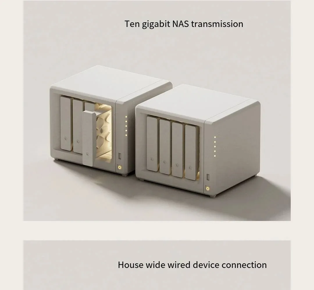 Xiaomi Mi 10 Gigabit Ethernet Switch 10000Mbps Network Switches VLAN Ethernet Splitter Lan Router 4x2.5G Ports RJ45 Hub Switch
